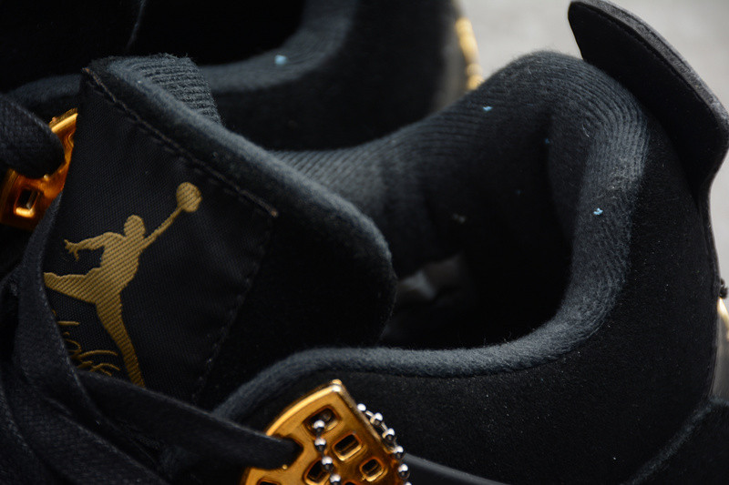 Air Jordan 4 “Royalty” Black/Metallic Gold-White 308497-032