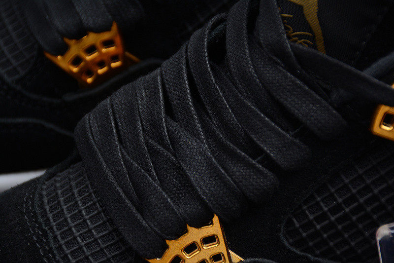 Air Jordan 4 “Royalty” Black/Metallic Gold-White 308497-032