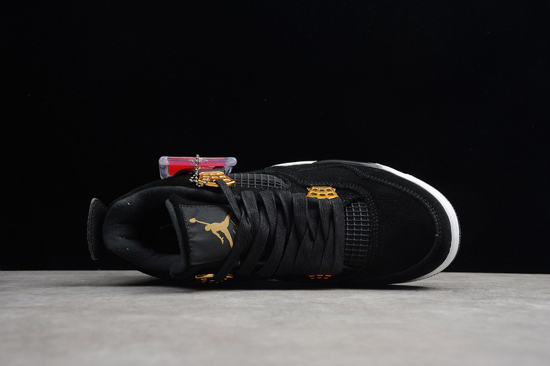 Air Jordan 4 “Royalty” Black/Metallic Gold-White 308497-032