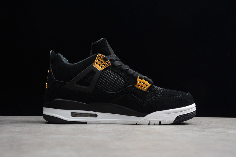 Air Jordan 4 “Royalty” Black/Metallic Gold-White 308497-032