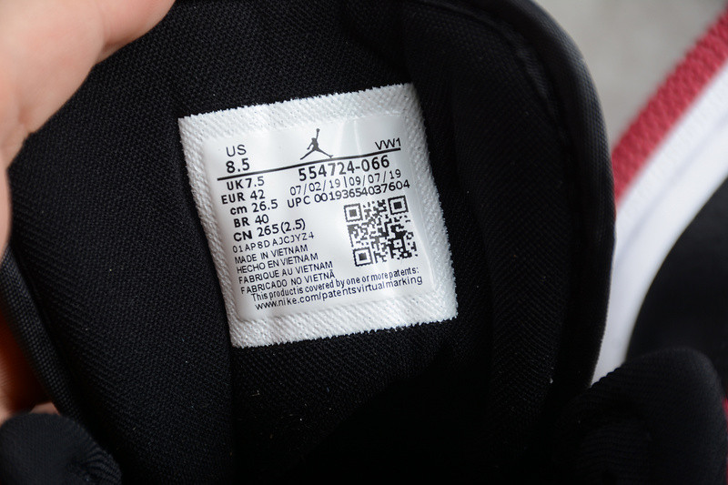 Air Jordan 1 Mid Bred Toe 554724-066