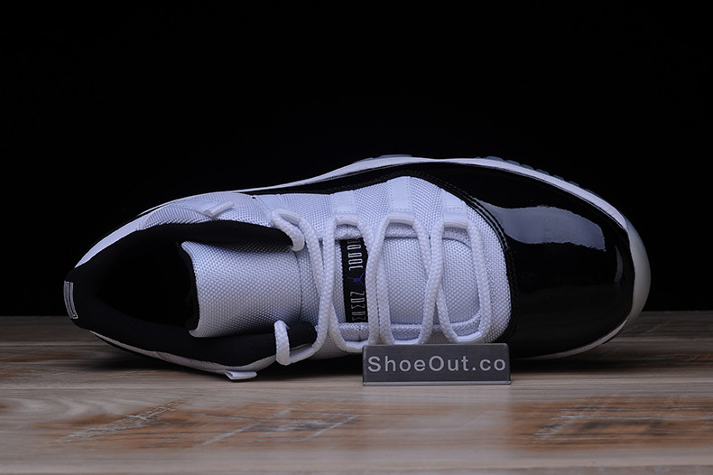 AIR JORDAN 11 RETRO LOW "CONCORD" BLACK/ WHITE mens 528895-153