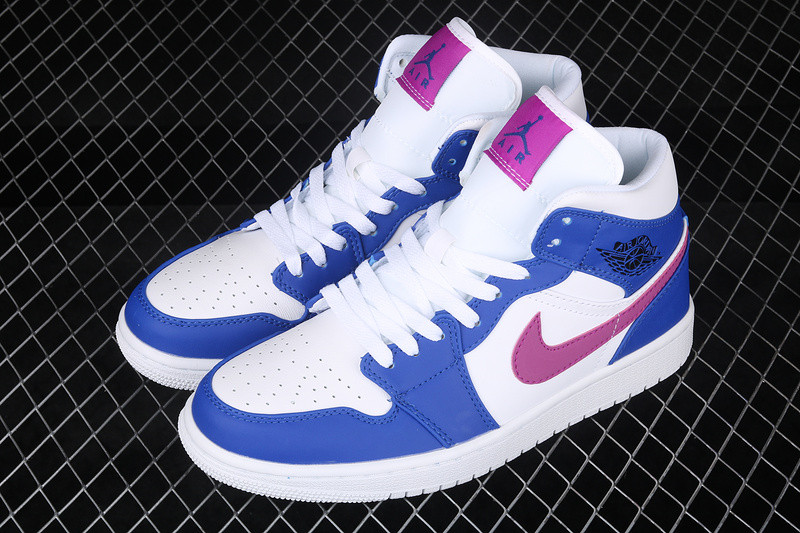 Air Jordan 1 Mid Hyper Royal/Hyper Violet-White 554724-451