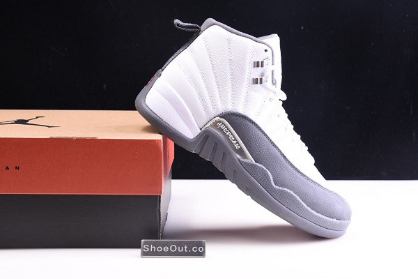 Air Jordan 12 Retro White Dark Grey 130690-160