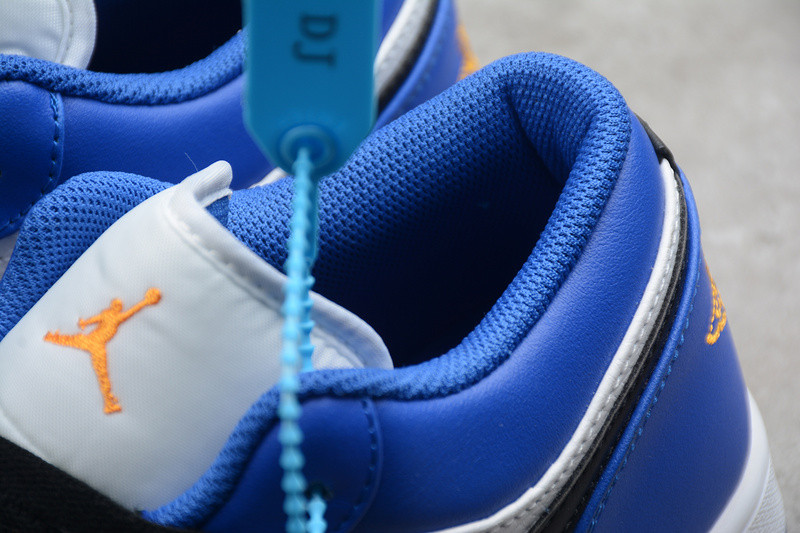 Air Jordan 1 Low Hyper Royal Orange Peel 553558-401