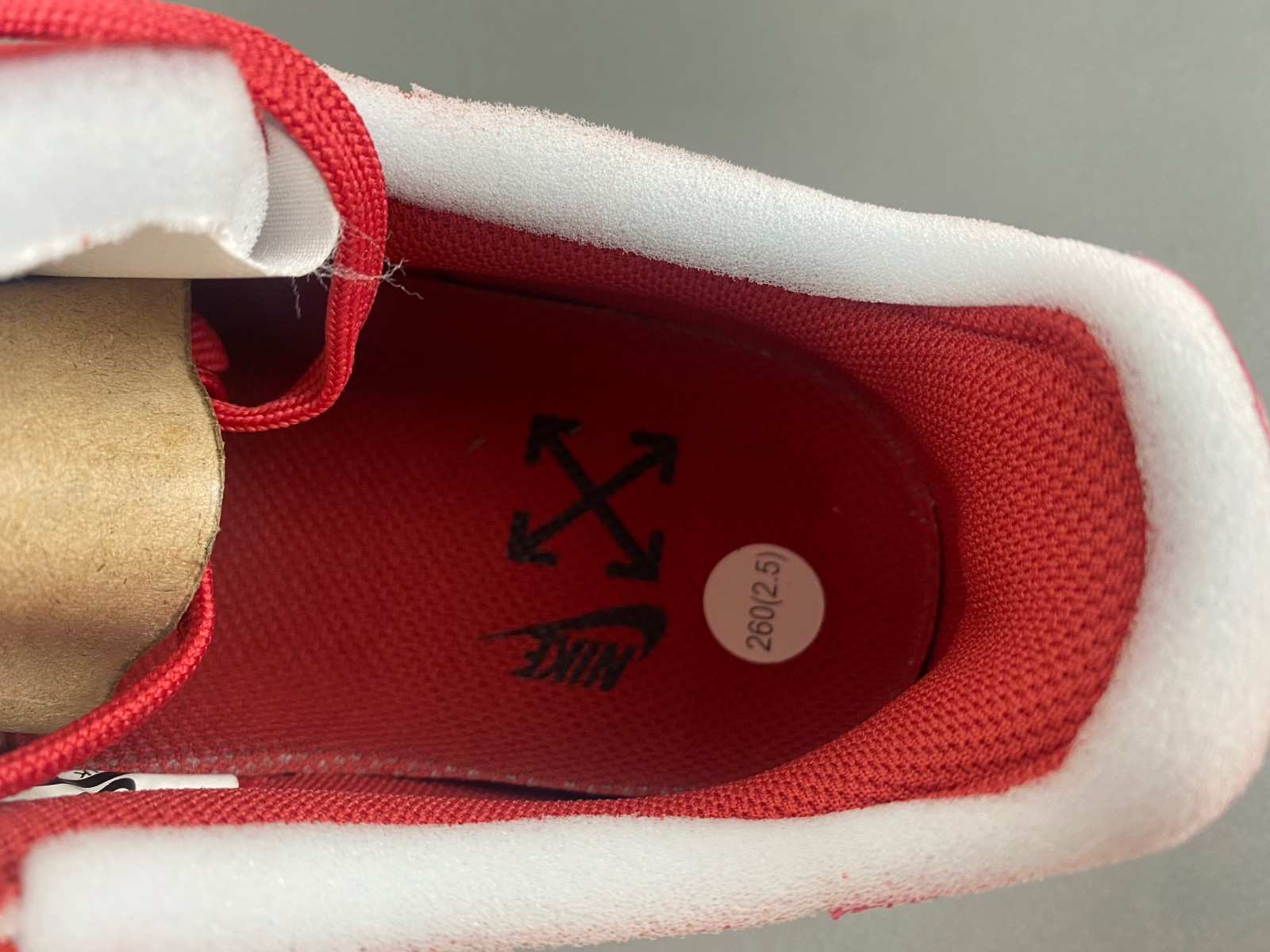 OFF White x Nike Air Force 1 AO4297-600