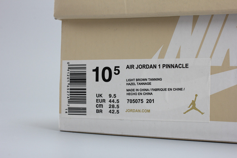 Air Jordan 1 Pinnacle “Vachetta Tan” mens 705075-201