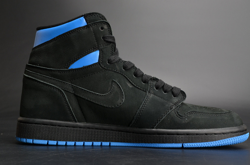 Air Jordan 1 Retro High OG “Quai 54” Black/Italy Blue-University Red mens AH1040-054