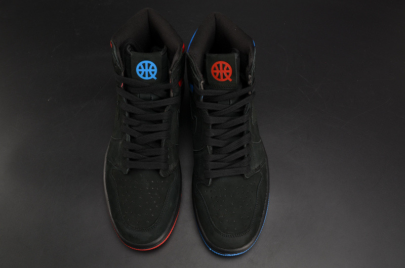 Air Jordan 1 Retro High OG “Quai 54” Black/Italy Blue-University Red mens AH1040-054