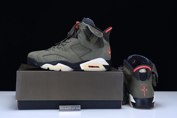 Travis Scott x Air Jordan 6 “Medium Olive” CN1084-200