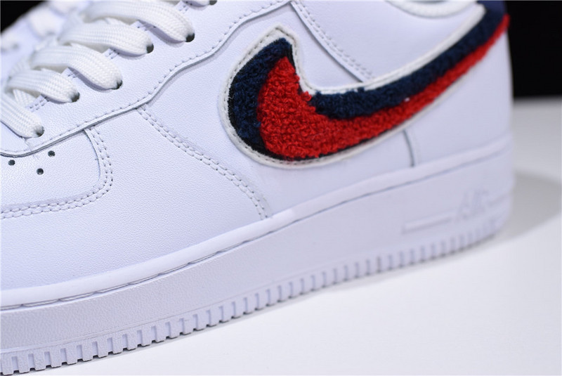 Nike Air Force 1 Low LV8 3D Chenille S* White Red Blue 823511-106
