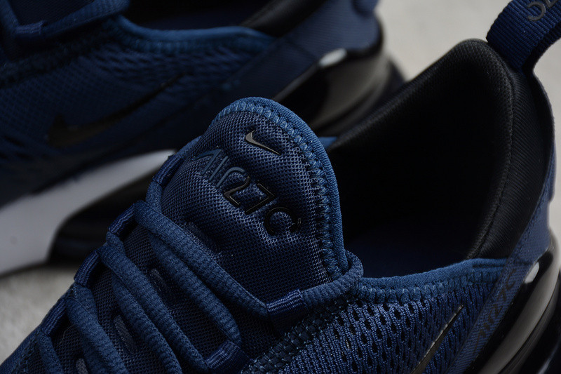 NIKE mens Air Max 270 "Midnight Navy" Black/ White AH8050-400
