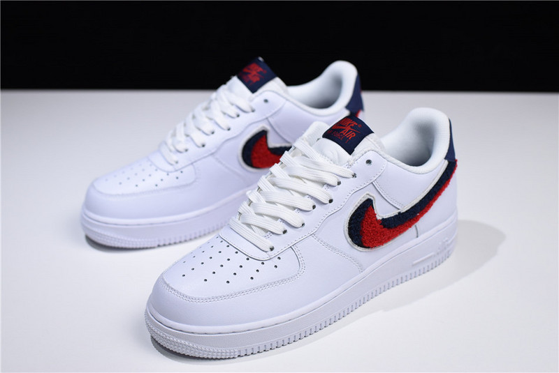 Nike Air Force 1 Low LV8 3D Chenille S* White Red Blue 823511-106