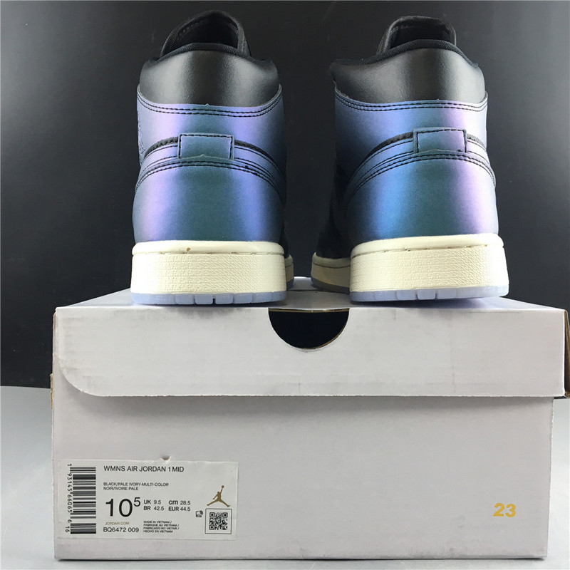 Air Jordan 1 Mid Iridescent Black BQ6472-009