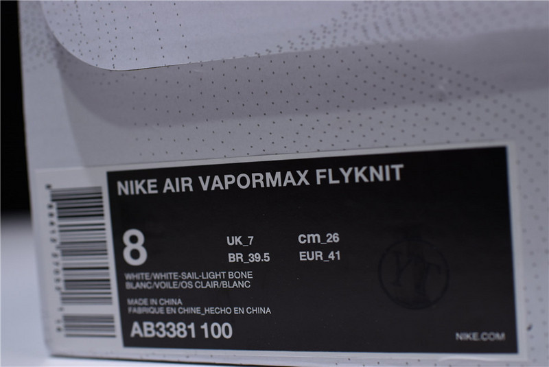 Nike Air VaporMax Flyknit White/Sail-Light Bone AB3381-100