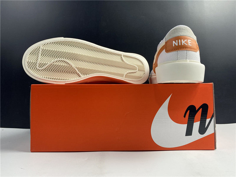 Sacai x Nike Blazer Low Orange Varisity White BV0076-107