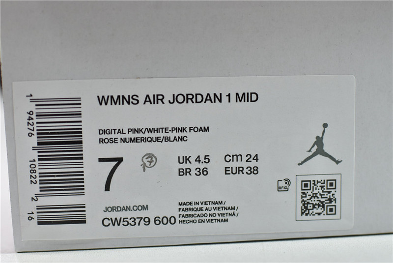 Air Jordan 1 Mid Digital Pink CW5379-600