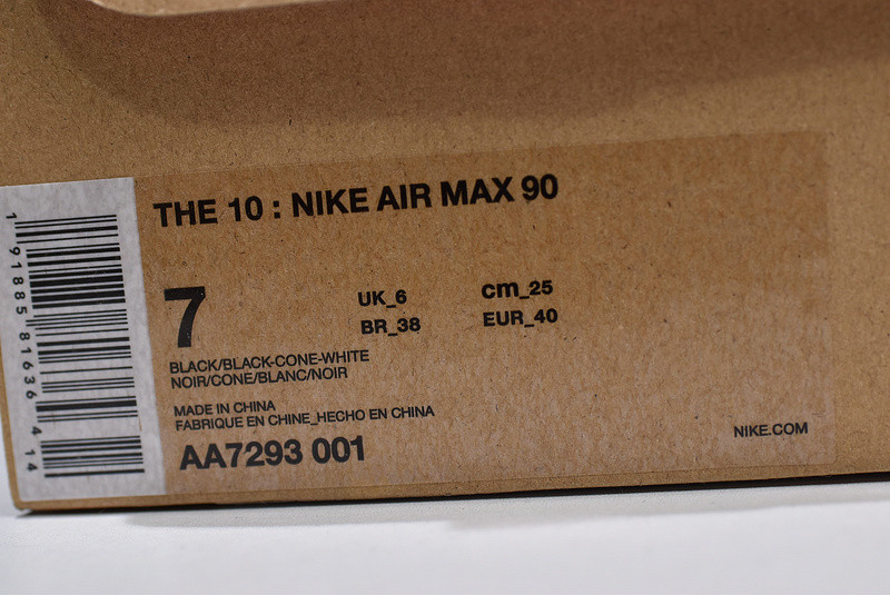 OF x Nike Air Max 90 “Black” AA7293-001