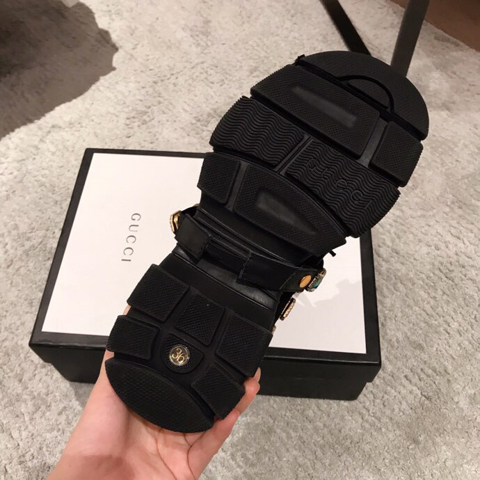 GC Black Flashtrek Sneakers With Removable Crystals