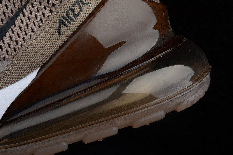 NIKE mens Air Max 270 “Sepia Stone” Black/ Summit White AH8050-200