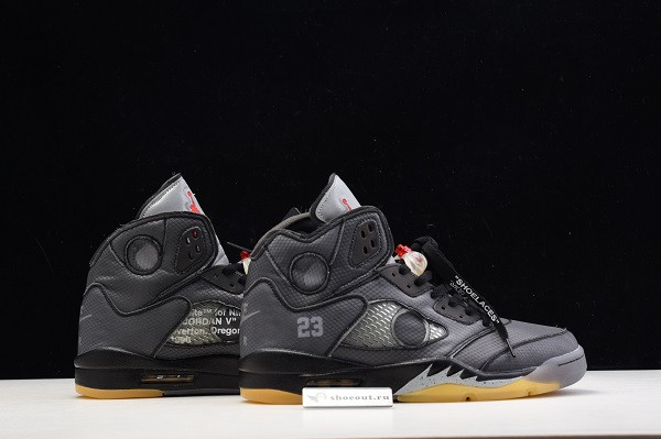 OFF White x Air Jordan 5 Black CT8480-001