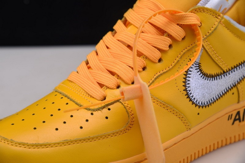 Nike Air Force 1 Low OFF White University Gold Metallic Silver DD1876-700