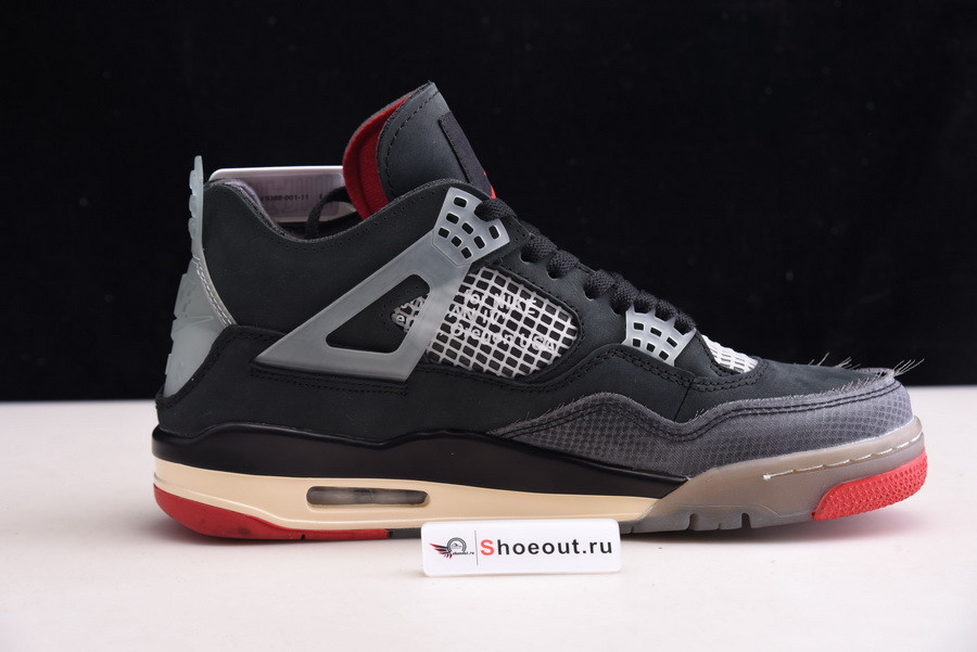 OFF White x Air Jordan 4 “Bred” CV9388-001
