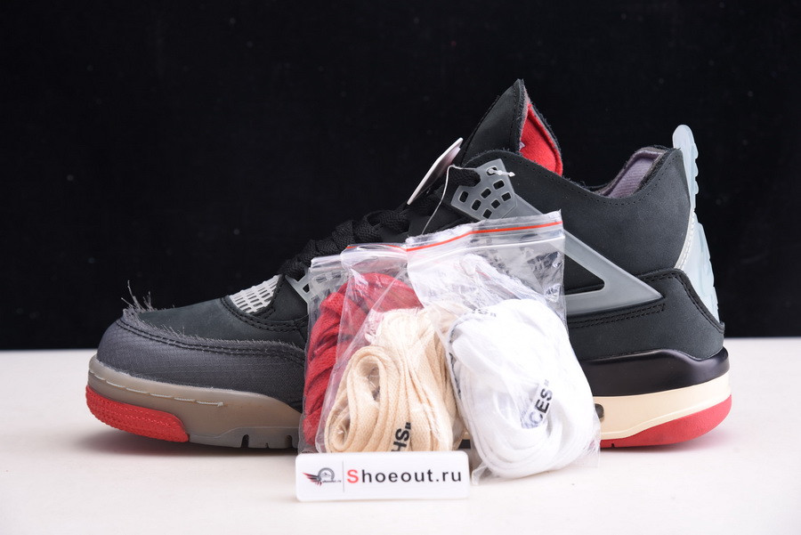 OFF White x Air Jordan 4 “Bred” CV9388-001