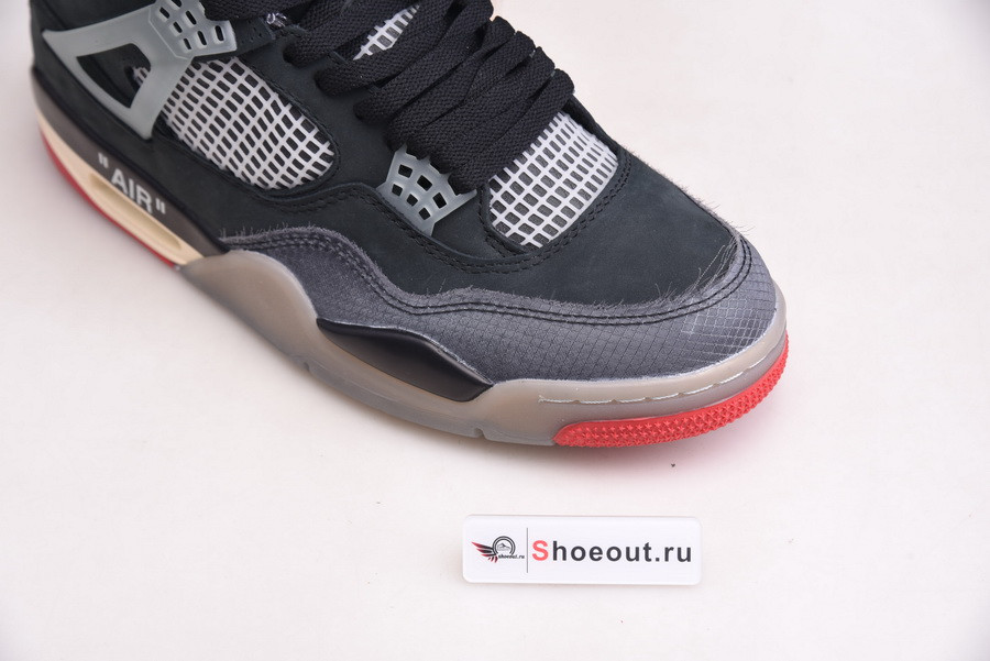 OFF White x Air Jordan 4 “Bred” CV9388-001