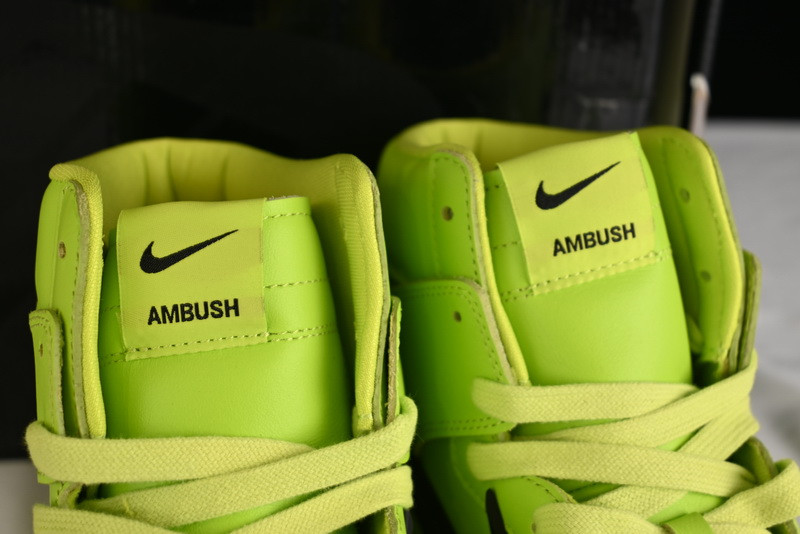 Ambush x Nike Dunk High “Flash Lime” CU7544-300