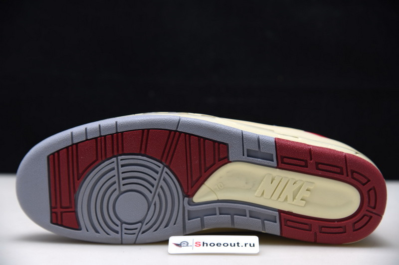 OF x Air Jordan 2 Low White Red DJ4375-106