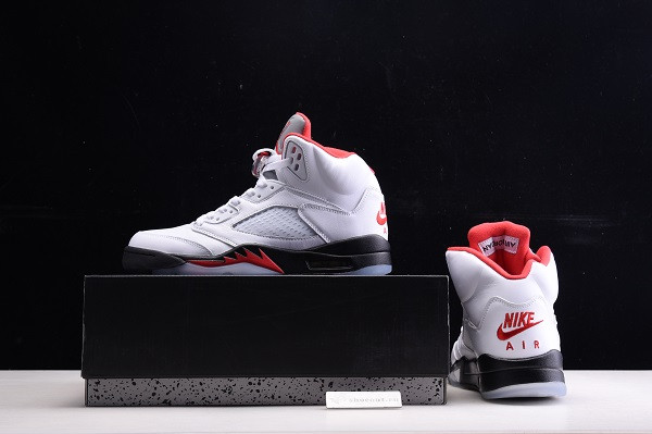 Air Jordan 5 Retro Fire Red Silver Tongue (2020) DA1911-102