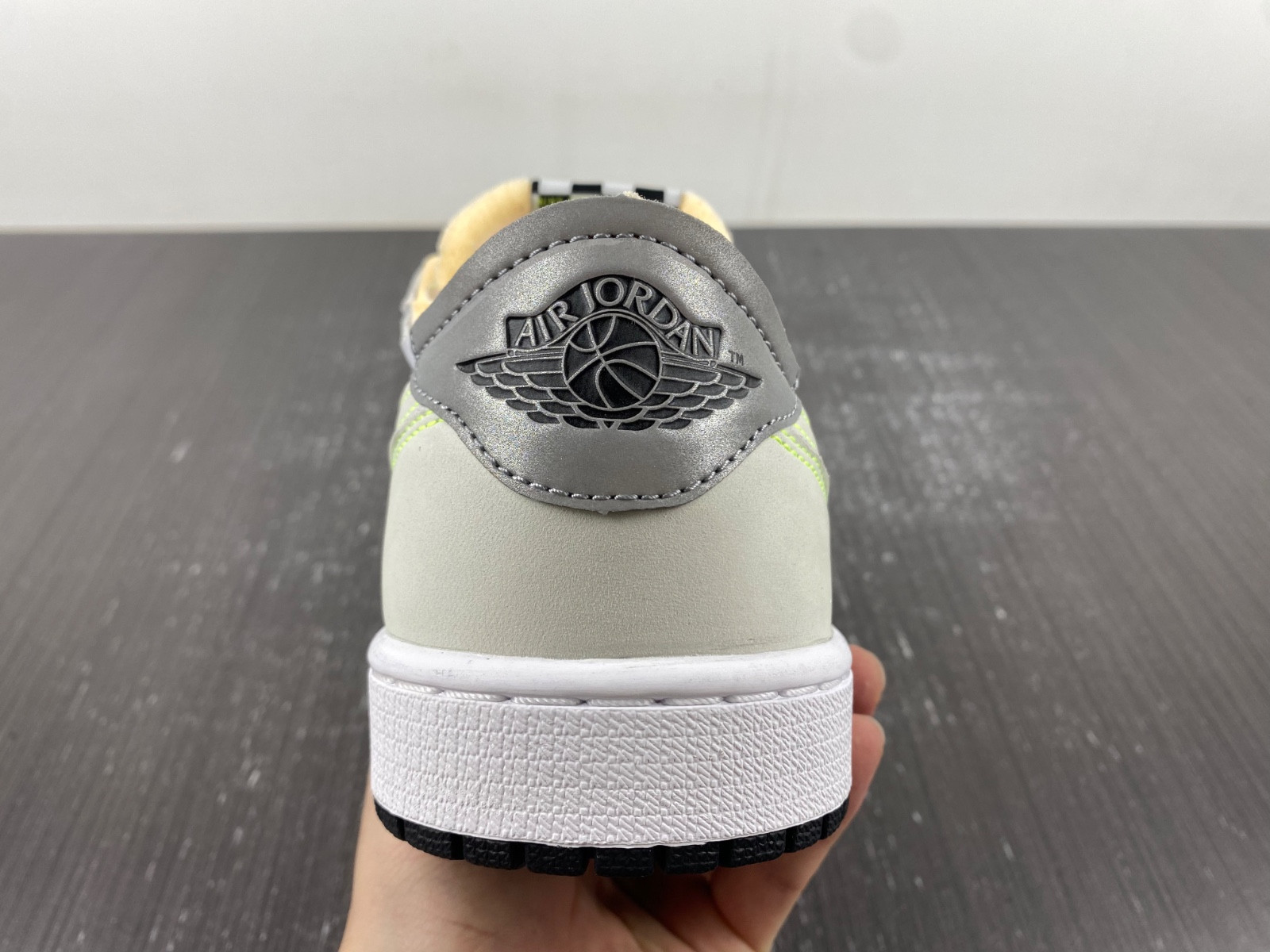 Jordan 1 Retro Low White Ghost Green Black DM7837-103