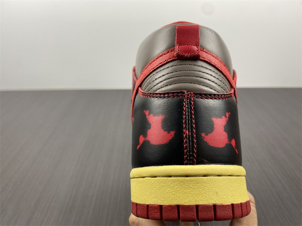 Nike Dunk High 1985 “Red Acid Wash” DD9404-600