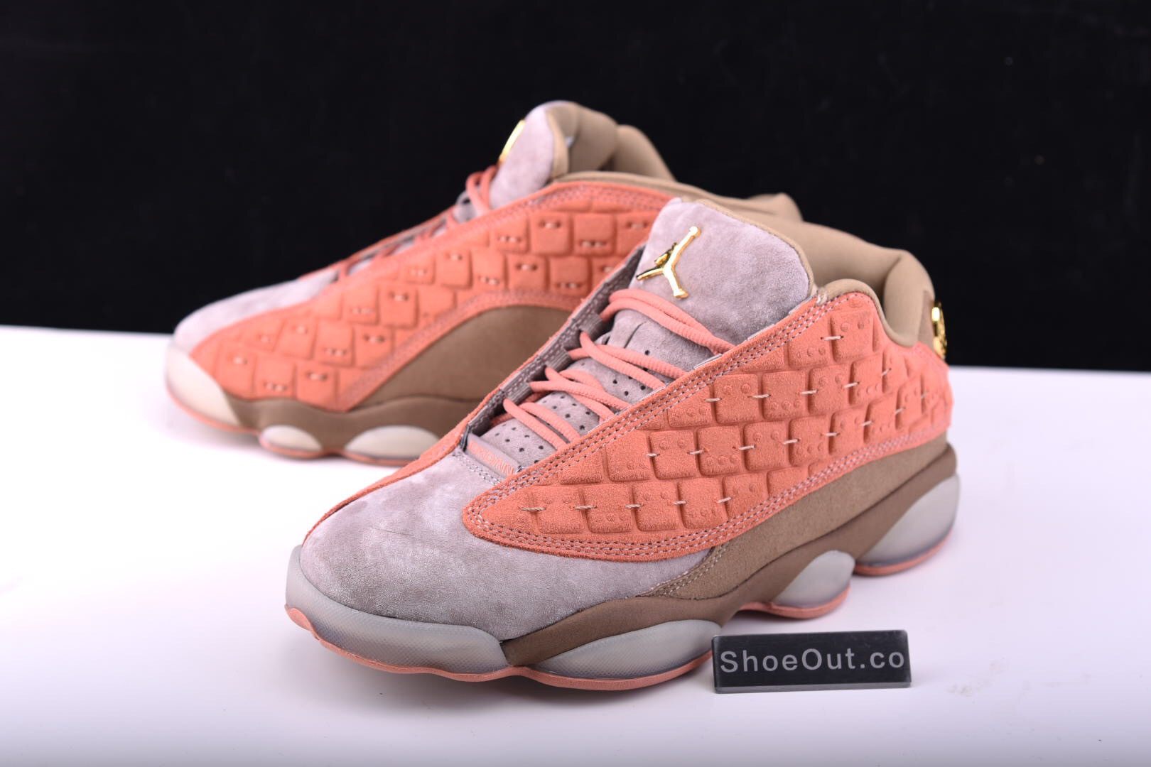 CLOT x Air Jordan 13 Low Sepia Stone/Canteen-Terra Blush AT3102-200