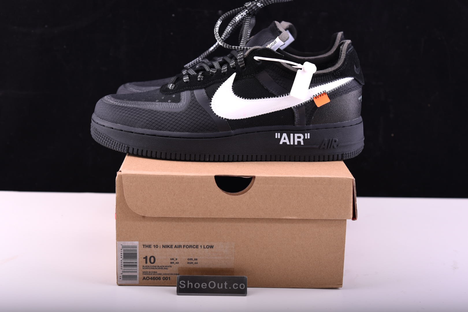OFF White x Nike Air Force 1 Low Black AO4606-001
