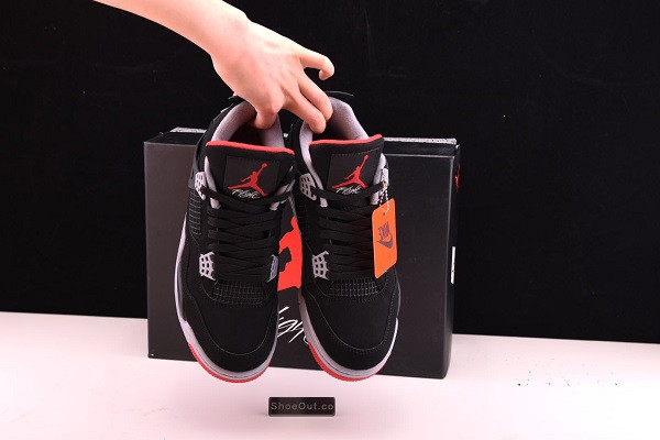 2019 Air Jordan 4 Retro OG Bred Black Cement 308497-060