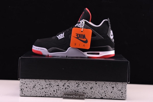 2019 Air Jordan 4 Retro OG Bred Black Cement 308497-060