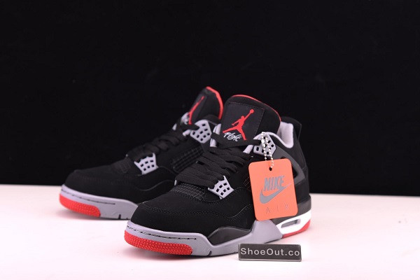2019 Air Jordan 4 Retro OG Bred Black Cement 308497-060