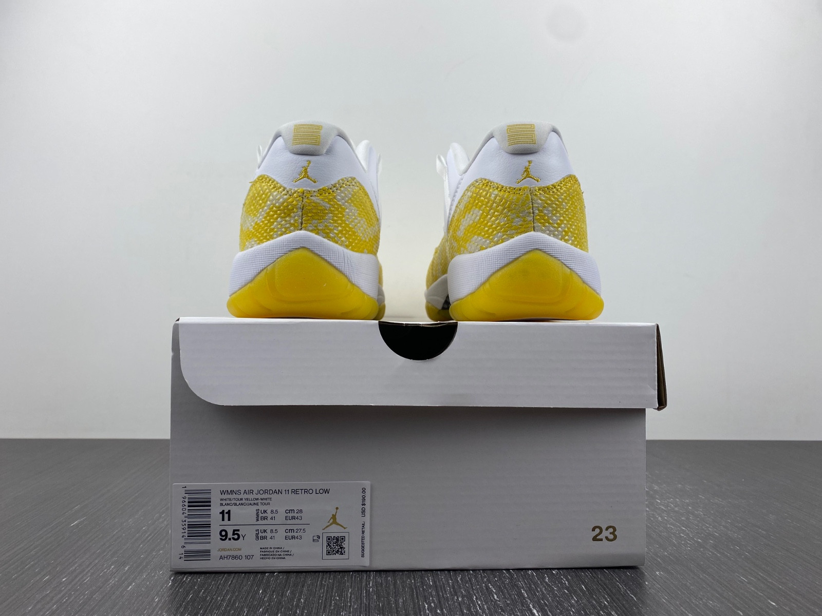 Air Jordan 11 Low WMNS “Yellow Snakeskin” AH7860-107