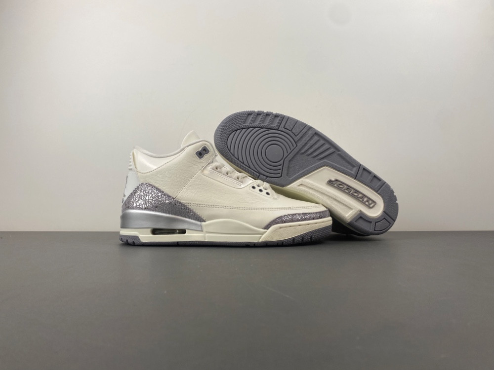 Air Jordan 3 “Sail/Metallic Silver” CK9246-100