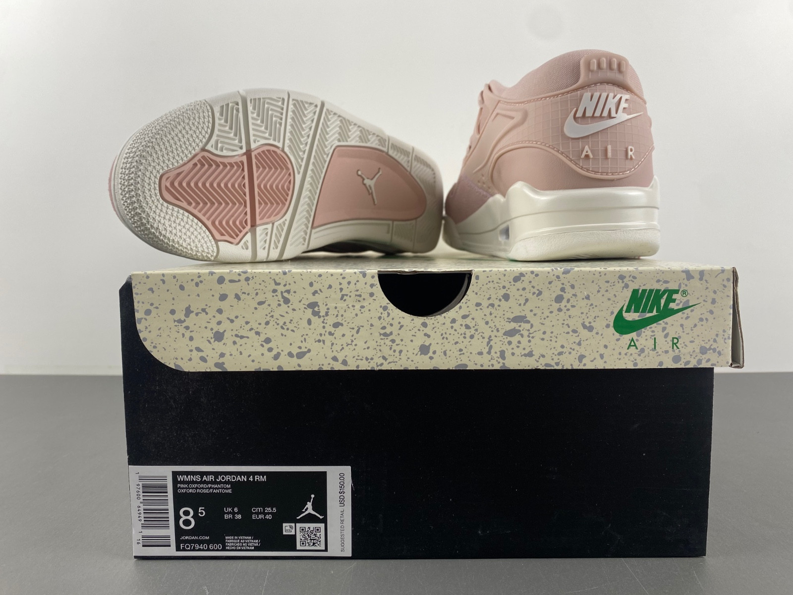 Air Jordan 4 PM “Pink Oxford” (W) FQ7940-600