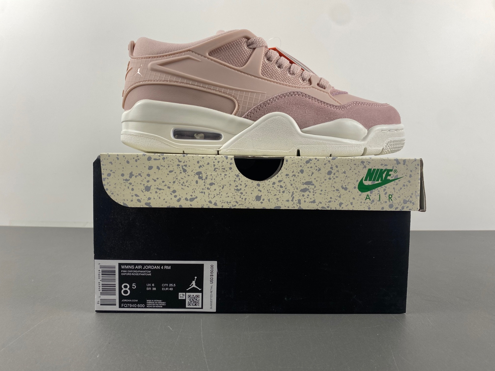 Air Jordan 4 PM “Pink Oxford” (W) FQ7940-600