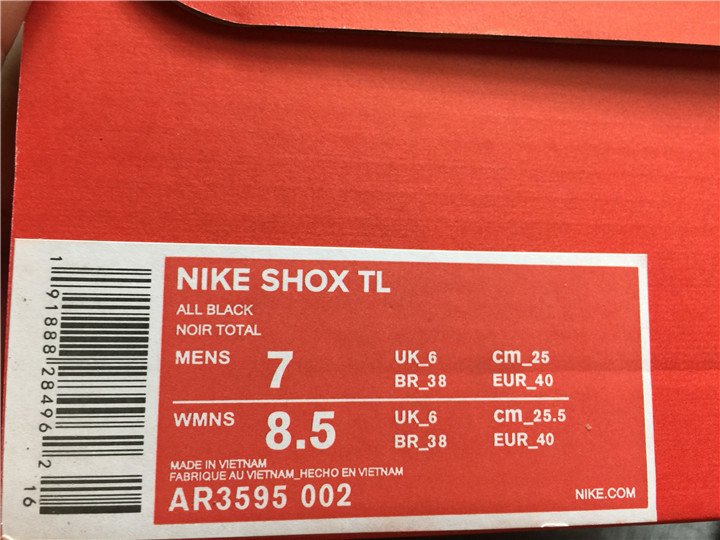 Nike Shox TL Black Metallic Hematite AV3595-002