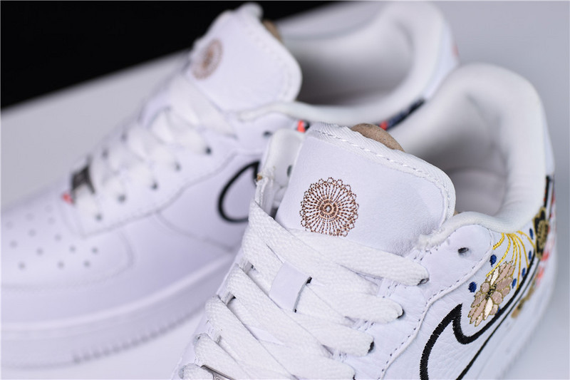 Nike Air Force 1 07 LNY QS Lunar New Year White Flowers WOMENS AJ8298-100
