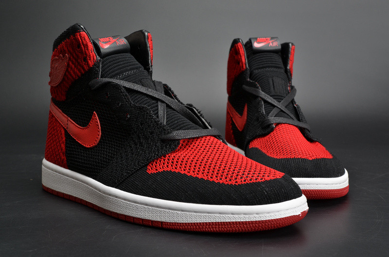 Nike Air Jordan 1 Retro High Flyknit “Banned” red mens 919704-001