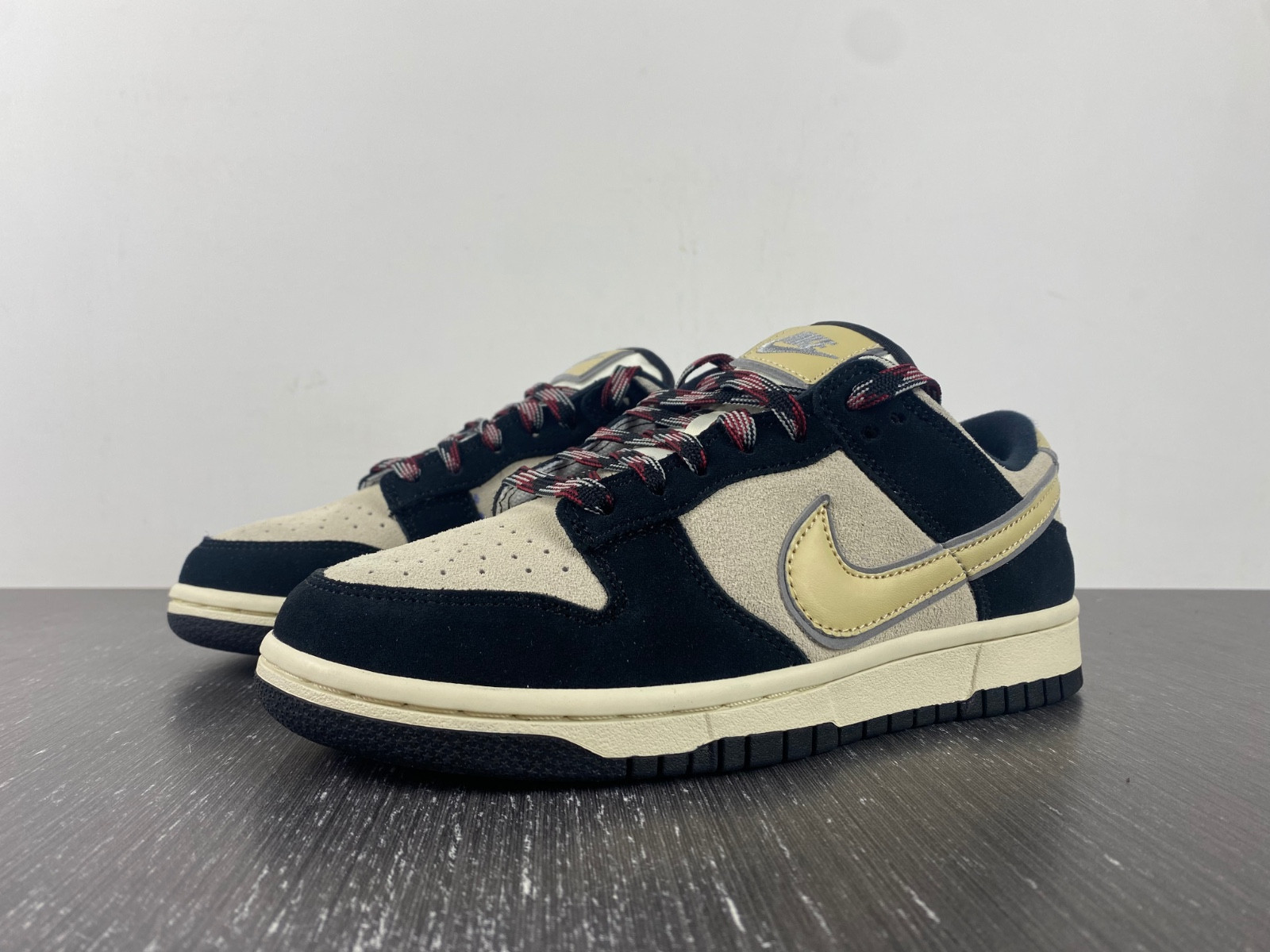 Nike Dunk Low LX Black Suede Team Gold (W) DV3054-001