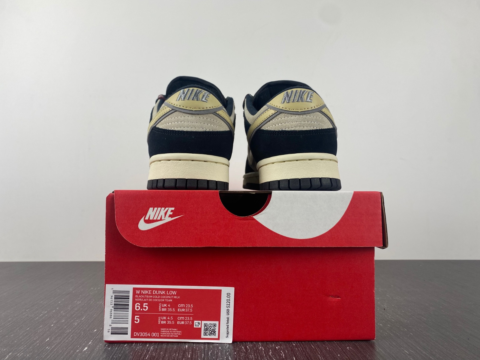 Nike Dunk Low LX Black Suede Team Gold (W) DV3054-001
