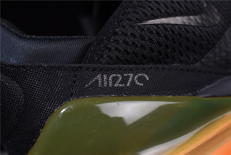 NIKE mens AIR MAX 270 “Tonal Orange” black AH8050-008