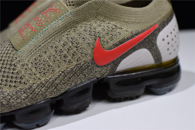 Nike VaporMax FK Moc 2 Natural Olive Habanero Red AH7006-200